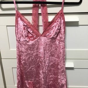Pink Velvet Slip